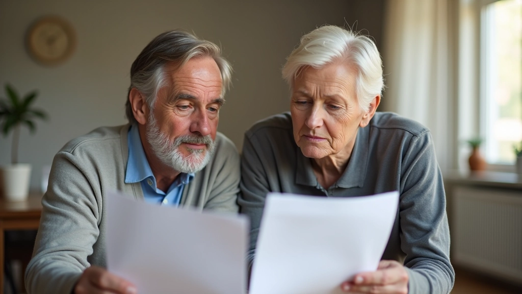 Starší pár plánuje důchod